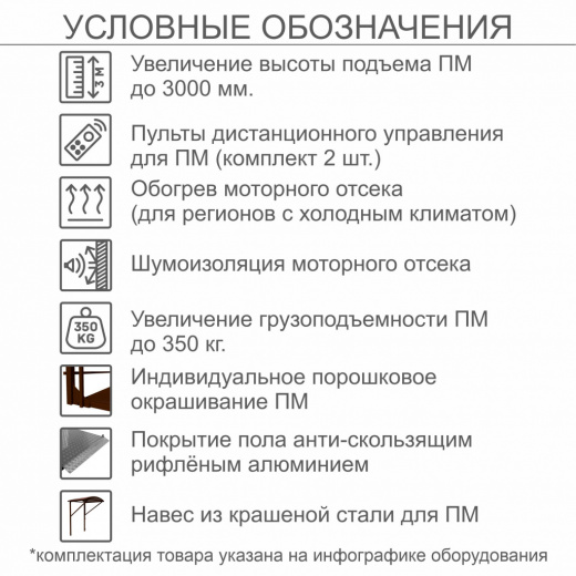 Вертикальный подъемник для инвалидов по ТУ ПМ-02 c увеличеной высотой подъема до 3 м